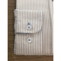 Male 100% cotton yarn dyed stripe shirt